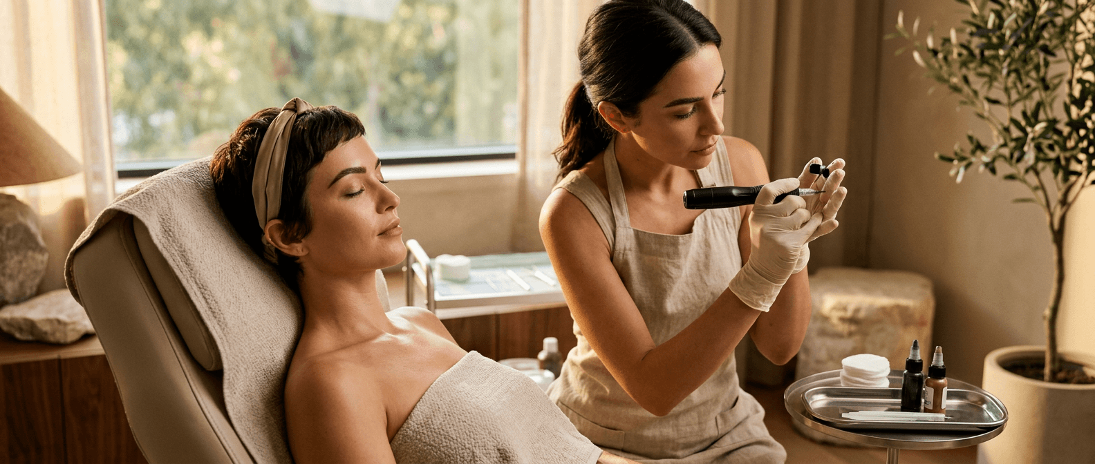 Sesión de microblading en Maysoon